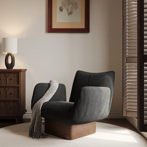 Light Luxury Modern <strong>Sherpa</strong> Sponge Filled Sofa <strong>Chair</strong> Leisure <strong>Chair</strong> with Backrest for Apartment Basement Living Room Hotel Balcony - Product Image 3