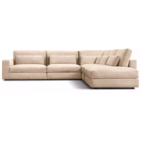 Canapé modulaire minimaliste d'intérieur Lugano, revêtement en tissu pour bureau, mobilier de salon, taille personnalisable