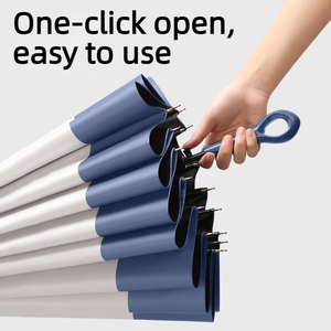 <span class=keywords><strong>Parapluie</strong></span> Droit Personnalisé OEM avec Logo, Protection UPF50, Coupe-Vent, 16 Baleines, Revêtement Noir, Poignée Anneau Suspendable, Idéal <span class=keywords><strong>Golf</strong></span>, Hôtel, Cadeau - Product Image 2