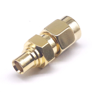 Chất lượng cao đồng thau tần số cao mcx nữ để SMA công cộng ống dẫn sóng Bộ chuyển đổi RF đồng trục 50 ohm kết nối MCX-K/SMA-J - Product Image 3