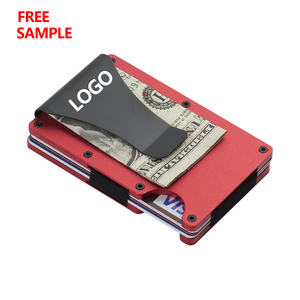 RFID Blocking <strong>Metal</strong> Aluminum <strong>Wallet</strong> Card Holder case Custom LOGO Rfid Slim Mens <strong>Wallet</strong> Minimalist Aluminum <strong>Wallet</strong> for Men - Product Image 3