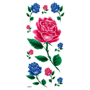 Tatouages temporaires colorés pour femmes, petits tatouages de fleurs pour jambes, bras, épaules, roses, durent 3 à 5 jours, tatouages pour doigts - Product Image 5