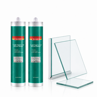 Scellant silicone acétique Sanvo 300ml, séchage rapide, flexible, pour assemblage de verre, fenêtres, portes, construction, certifié CE