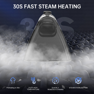 Limpiador a Vapor de Gran Capacidad con Diseño de Doble Tanque de Agua de 2200 ml, Máquina Portátil para Limpieza de Tapicería para Uso Doméstico y Comercial - Product Image 6