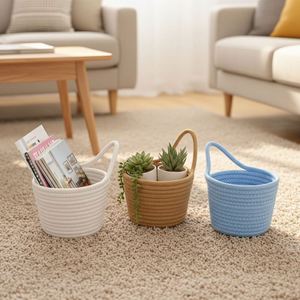 Panier de rangement multifonction en tissu Newstyle YH pour seaux, clés, portefeuilles - Modèle personnalisable, vente en gros disponible - Product Image 2