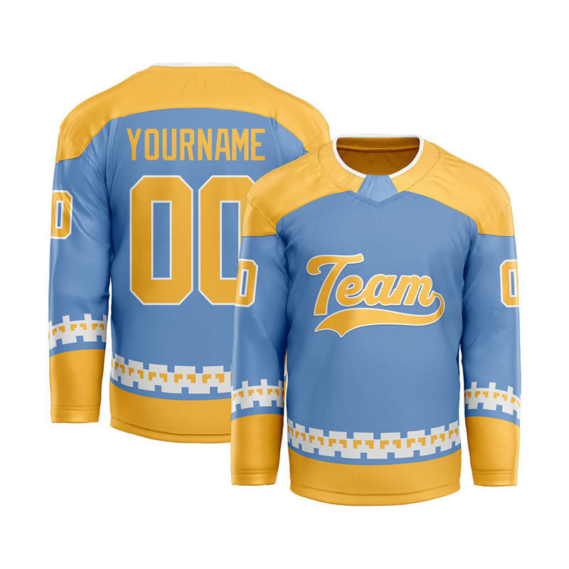 Unique Light Weight Yellow Blue Quick Dry College Full Custom