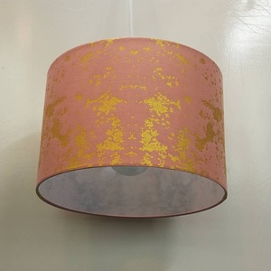 Rosa pantalla o luz de techo sombra tambor dormitorio habitación de <span class=keywords><strong>las</strong></span> niñas accesorios de hoja de oro - Product Image 5