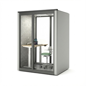 Cabine téléphonique insonorisée modulaire en aluminium moderne, bureau, bâtiment, usage domestique, pièce calme, appels Zoom, concentration sur le travail, appartement, <span class=keywords><strong>studio</strong></span> - Product Image 1