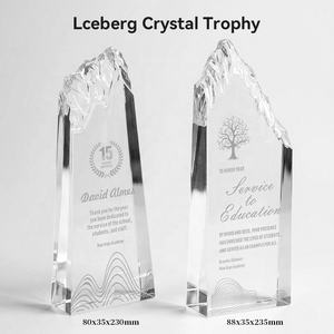 Trophée en <span class=keywords><strong>cristal</strong></span> K9 personnalisé, plaque en verre vierge pour événements sportifs, souvenirs, prix abordables - Product Image 2