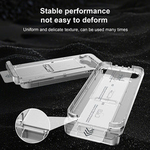 Support de protection d'écran Laudtec avec béquille pour iPhone 17 Pro Max, en verre trempé 9H ultra-clair, avec installation incluse - Product Image 2