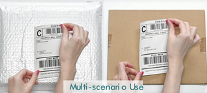 Étiquettes d'expédition thermiques directes 3x5 pouces, pliées en accordéon, perforées, sans BPA, étanches, pour l'expédition e-commerce et l'impression de codes-barres - Product Image 5