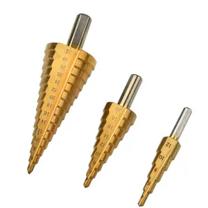 Hss Staal Grote Stap Cone Drill Titanium Gecoate Metalen Snijgereedschap Set 4-12 / 20/32Mm hole Cutter