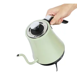 नई आगमन 360 डिग्री घूर्णी आधार चाय के बर्तन गर्म पानी की केतली हीटर 1L Gooseneck केतली
