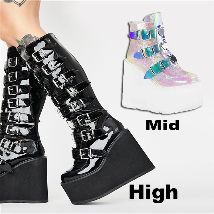 Botines de mujer Botines casuales ZAPATOS DE TRABAJO botas cortas mujer  cuadrado alto lado cremallera botas casuales zapatos de cuero de señora| Botas hasta el tobillo| - AliExpress