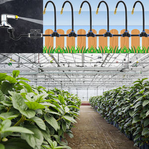 Fai da te 5/10/15/20 metri Kit ugello di nebulizzazione regolabile con valvola a sfera 360 ° ugello di piegatura libera per giardino, serra - Product Image 2