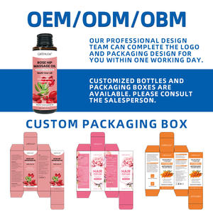 Kuşburnu yağı ile özel Logo masaj yağı, hafif nemlendirici nemlendirici kuru cilt bakımı üreticisi - Product Image 5