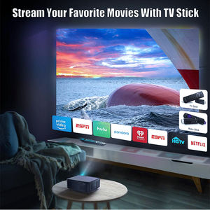 Haute luminosité T28 Mini projecteur vidéo 1080P Android Smart TV Box lampes LED 4K résolution maximale 2K 40-200 ''Zoom électrique - Product Image 4