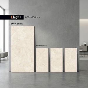 Azulejos de Porcelana Pulida Fogg Cloud White de 800x1600 mm, Azulejos de Cerámica con Aspecto de Mármol de 80x160 cm para Piso y Pared - Product Image 2