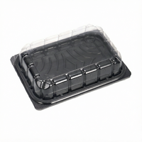 Boîte à gâteau de boulangerie, conteneur en plastique transparent de qualité alimentaire pour pâtisserie, biscuits, desserts, jus, sucre, emballage personnalisable, boîte en PET