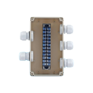 158x90x60mm Waterproof Junction Box Two-in-three-out 15A Terminal <b>Block</b> PG13.5 Cable Gland Enclosure Terminal box - Product Image 1
