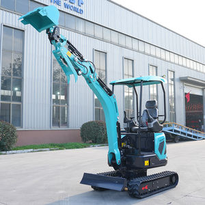 무료 배송 미니 굴삭기 1.8 톤 농업 디젤 엔진 유압 마이크로 가방 정원 강력한 파워 크롤러 작은 굴착기 - Product Image 1