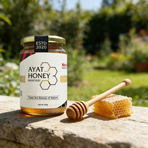 Miel blanc pur Ayat Premium 100% biologique, édulcorant naturel pour le thé, le café, le petit-déjeuner, la pâtisserie et les recettes saines quotidiennes - Product Image 2
