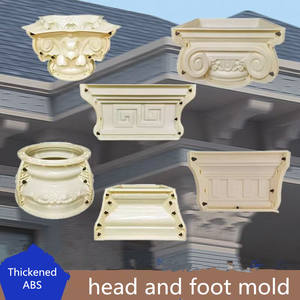 Moule de Chapiteau de Pilier Romain Rond en Plastique ABS pour Béton - Product Image 3