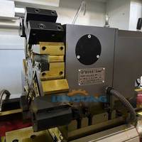 Mesin Bubut CNC CK6136 China Flat Bed 380v 8 Station Hydraulic Chuck Electric Turret untuk Logam