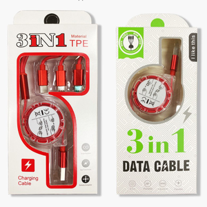 Biểu Tượng Tùy Chỉnh Phổ Có Thể Thu Vào 3 Trong 1 Đa Nhiều 3in1 USB Sạc Sạc Cáp Với Hộp Trong Suốt - Product Image 3