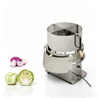 Cortadora de Repollo y Lechuga Totalmente Automática para Restaurantes, Máquina Eléctrica de Acero Inoxidable para Picar Cebolla y Vegetales