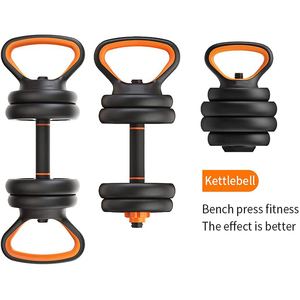 Set di Kettlebell, Bilanciere e Manubri 6 in 1, <span class=keywords><strong>Kit</strong></span> da 40kg per Allenamento Fitness con Asta di Collegamento - Product Image 3