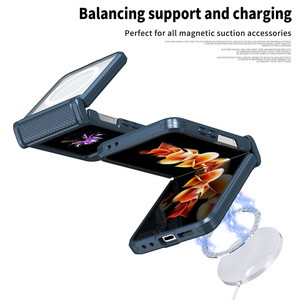 Hot bán gấp rõ ràng trường hợp đối với <span class=keywords><strong>Samsung</strong></span> <span class=keywords><strong>Galaxy</strong></span> Z lật 5 <span class=keywords><strong>6</strong></span> 7 bảo vệ kính phía trước điện thoại di động Bìa - Product Image 4