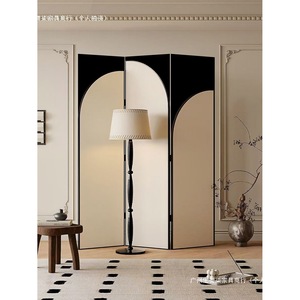 Folding <b>Screen</b> Room Divider Cream Color Foldable <b>Partition</b> For Living Room Tea Room Office Study Decorative Privacy <b>Screen</b> - Product Image 5