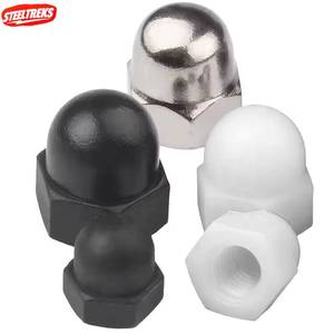 Bevestigingsmiddelen Moeren Nieuwe Nylon Acorn <span class=keywords><strong>Dome</strong></span> Moeren Groothandel Witte/Zwarte Kunststof Zeskantbout Beschermkap Halfronde Moeren - Product Image 1