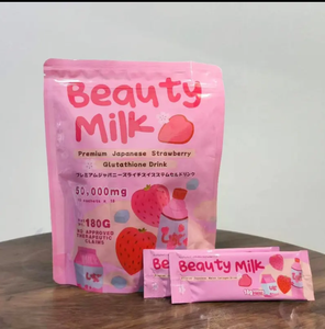 Premium <span class=keywords><strong>50000</strong></span> <span class=keywords><strong>mg</strong></span> Colágeno hidrolizado Bebida de leche de belleza para adultos Dosificación en polvo con protección UV Ilumina el brillo del tono de la piel - Product Image 2