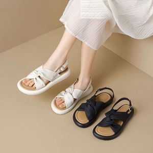 Fairy Style One Strap <b>Sandals</b> Ladies 2026 Summer Soft <b>Flat</b> Non Slip Comfortable Outdoor Daily All Match Footwear - Product Image 3