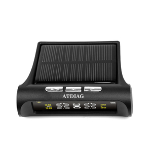 Sistema de monitor de alarma de presión de neumáticos de coche TPMS inteligente, pantalla de 4 sensores, advertencia de temperatura de presión de neumáticos inteligente Solar - Product Image 6