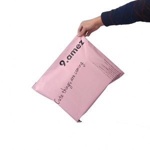 Custom Logo Printed Pink Eco-Friendly Waterproof Plastic Mailer <b>Bag</b> Poly Courier Delivery <b>Bag</b> for Apparel & Clothing - Product Image 3