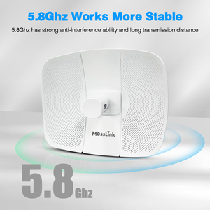 Pont Wi-Fi Extérieur Longue Portée Sans Fil 5.8G <span class=keywords><strong>Gigabit</strong></span> 1200Mbps <span class=keywords><strong>Point</strong></span> d'Accès Routeur CPE Répéteur Wi-Fi PTP jusqu'à 25KM - Product Image 3