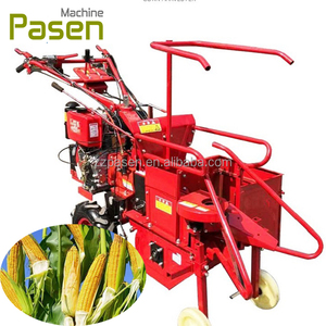 Zhengzhou Mini Tractor-Mounted Single Row Combine <b>Corn</b> <b>Harvester</b> Gasoline/Diesel Engine Gearbox 2-3Ha/h Capacity 20-25 Mini Trac - Product Image 1