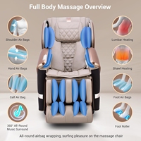 Fauteuil de massage moderne en cuir PU à gravité zéro 8D, vente directe du fabricant, prix bas pour la maison et le bureau