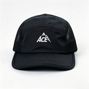 Gorra de Lona de 5 Paneles de Secado Rápido Unisex para Hombre, Gorra de Campamento Personalizada con Bordado ACE Mountain, Ligera, Transpirable, para Correr y Hacer Senderismo al Aire Libre - Product Image 3