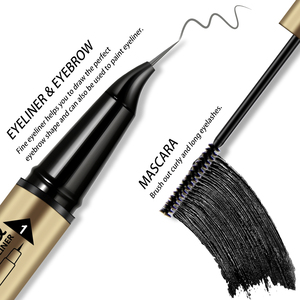 Maquillaje MLM con Logotipo Personalizado, Duradero, Resistente a las Manchas, Fibra Natural Densa, Vegano, Larga Duración, Resistente al Agua, 2 en 1, Rímel y Delineador de Ojos - Product Image 3