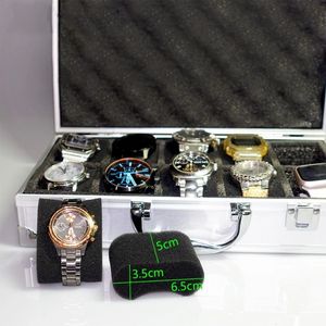 Customizable Aluminum <strong>Briefcase</strong> Display <strong>Storage</strong> <strong>Box</strong> for 10 Watches OEM &amp; ODM Supported for Watch Collectors - Product Image 5