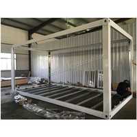 Emballage plat modulaire préfabriqué détachable personnalisé mobile 10 pieds 20 pieds 40 pieds maisons en conteneur d'expédition cadre de maison