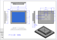 Panel PC Industrial con Pantalla Táctil, Computadora Industrial Todo en Uno, HMI Industrial, PC Industrial Compatible con Sistema Windows