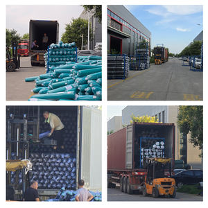 Filet <span class=keywords><strong>d</strong></span>'<span class=keywords><strong>ombrage</strong></span> pour serre agricole en plein air, en HDPE tissé, à rayures bleues et blanches, <span class=keywords><strong>rectangulaire</strong></span> - Product Image 4