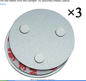 Không cần phải khoan lỗ không có dấu vết trái thuận tiện thực tế không dây khói Detector <span class=keywords><strong>Magnetic</strong></span> chủ cho bán - Product Image 4