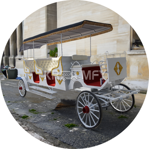 Hot Sale European Style Four-Wheel Electric Carriage Customizable Exclusive Special Sightseeing Horse Carts Transportation - Product Image 5