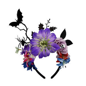 Diadema gótica oscura con diseño de murciélago y araña para Halloween, Día de Muertos, actuaciones escénicas, fiestas y disfraces. - Product Image 4